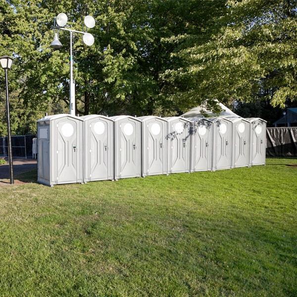 we offer a range of sizes for our special event porta potties to accommodate events of all sizes